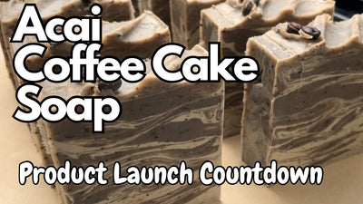 Acai Coffee Cake Cold Process Soap - Product Launch!