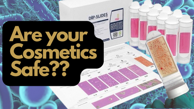 Cosmetic Microbio Testing with CRBS Dip Slides