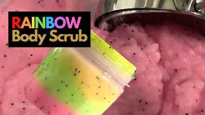 How to Make an Emulsified Rainbow Body Scrub