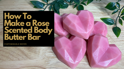 How to make a rose scented body massage bar - Beginner friendly