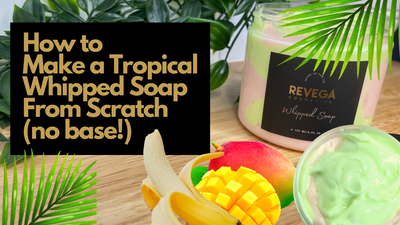 How to make a Tropical Whipped Soap from scratch without a base